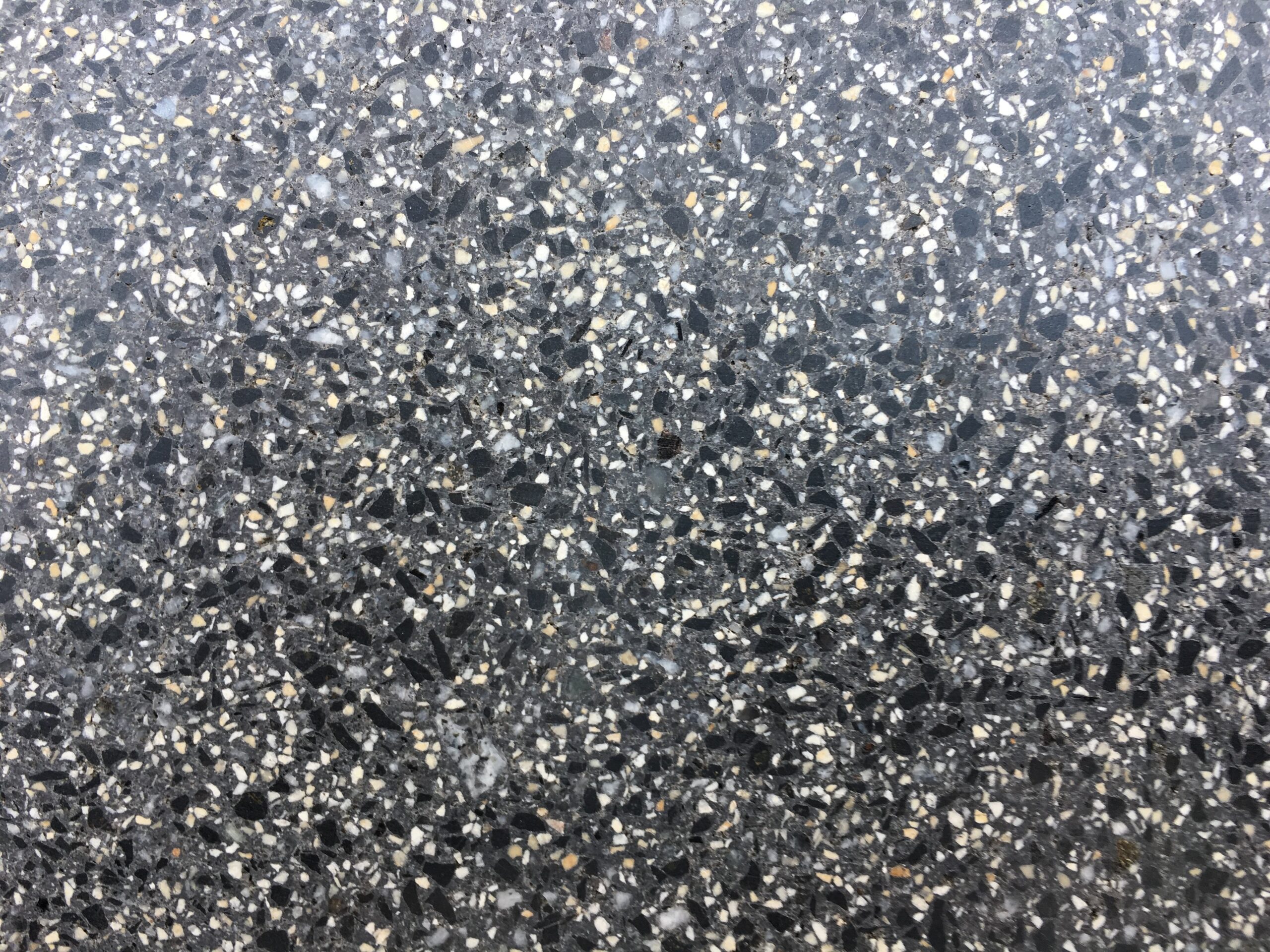 Die SteinRein Terrazzobodensanierung in Kürten 17 Terrazzo grau schwarz scaled