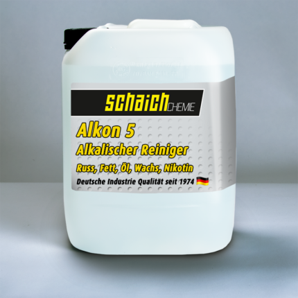 Schaich Chemie Alkon 5 Konzentrat 1 alkon 5 alkalischer reiniger hartnaeckige verkrustungen russ fett oel wachs nikotin schaich chemie