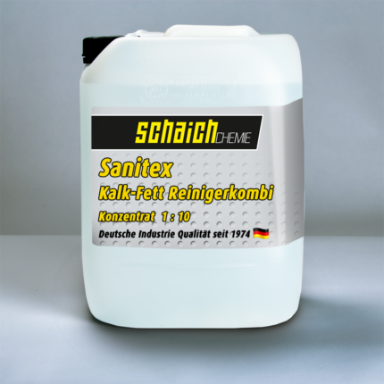 Schaich Chemie Sanitex Konzentrat 1:10 1 Schaich Chemie Sanitex Konzentrat 1:10 1 sanitex kalk fett reinigerkombination entferner reiniger konzentrat schaich chemie